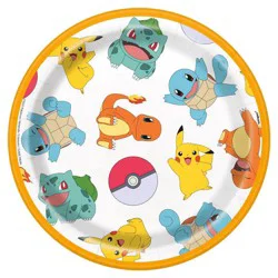Pokémon 7" 8ct Party Paper Snack Plates