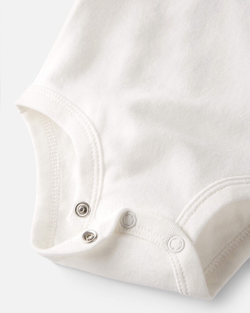slide 3 of 3, Littleplanet Baby 3-Pack Organic Cotton Bodysuits White 24M, 1 ct