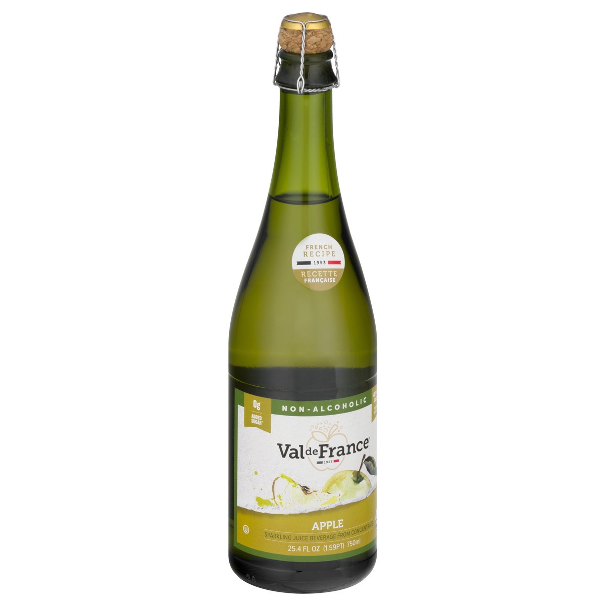 slide 3 of 10, Val de France Organic Sparkling Apple Cider, 750 ml