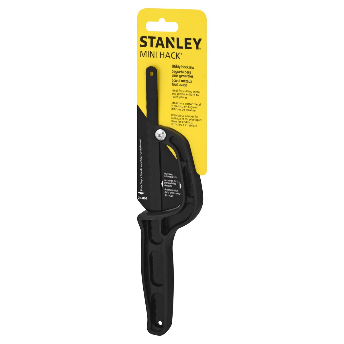 slide 6 of 9, STANLEY Utility Mini Hack Hacksaw 1 ea, 1 ct
