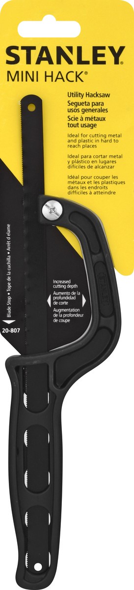 slide 4 of 9, STANLEY Utility Mini Hack Hacksaw 1 ea, 1 ct