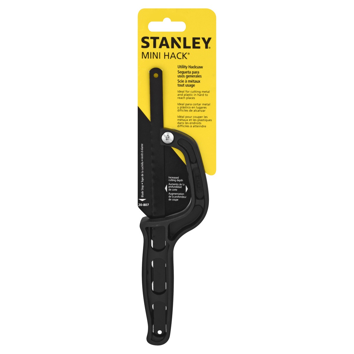 slide 7 of 9, STANLEY Utility Mini Hack Hacksaw 1 ea, 1 ct