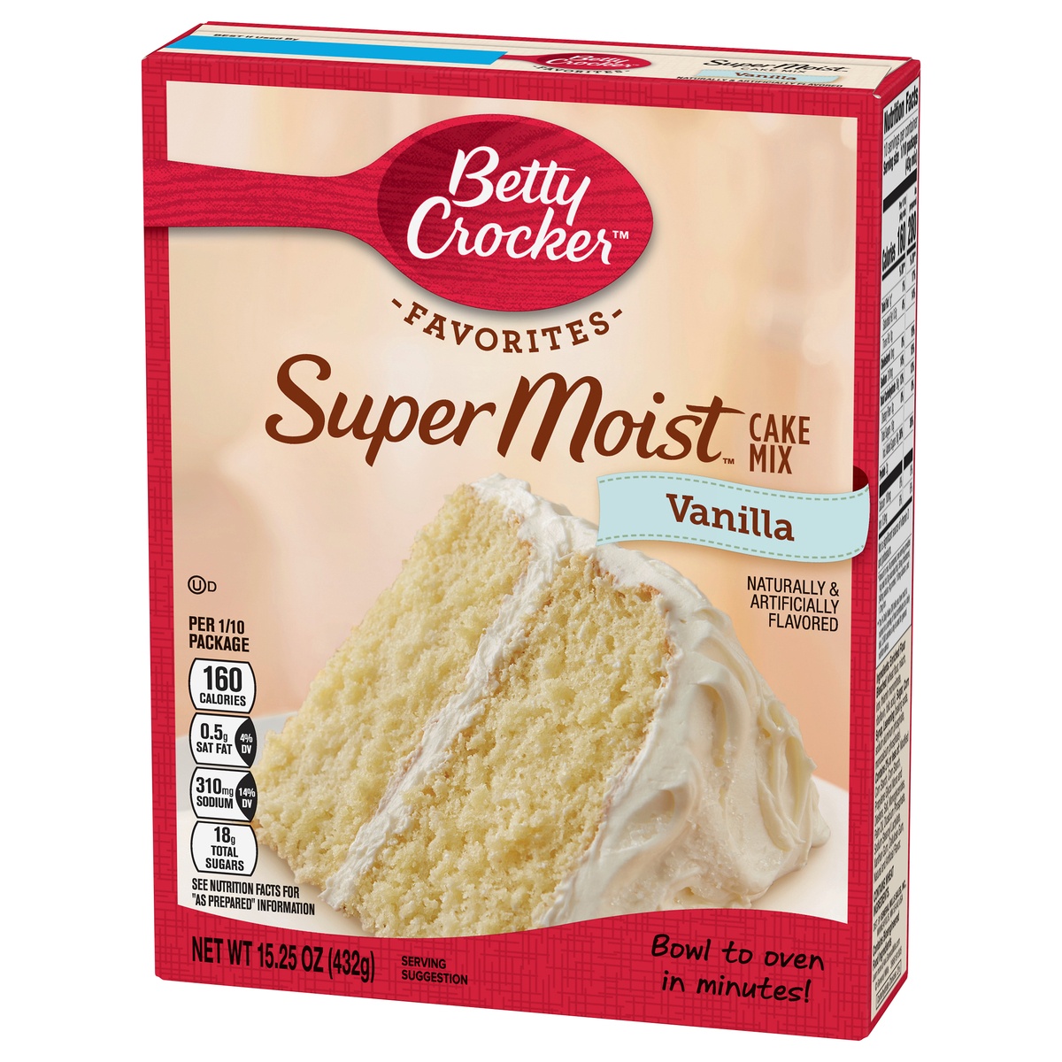 slide 3 of 10, Betty Crocker SuperMoist Vanilla Cake Mix, 15.25 oz