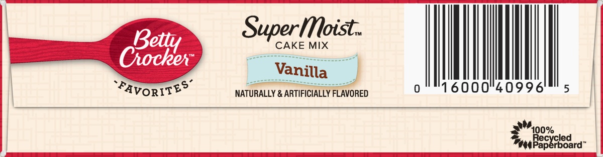 slide 8 of 10, Betty Crocker SuperMoist Vanilla Cake Mix, 15.25 oz