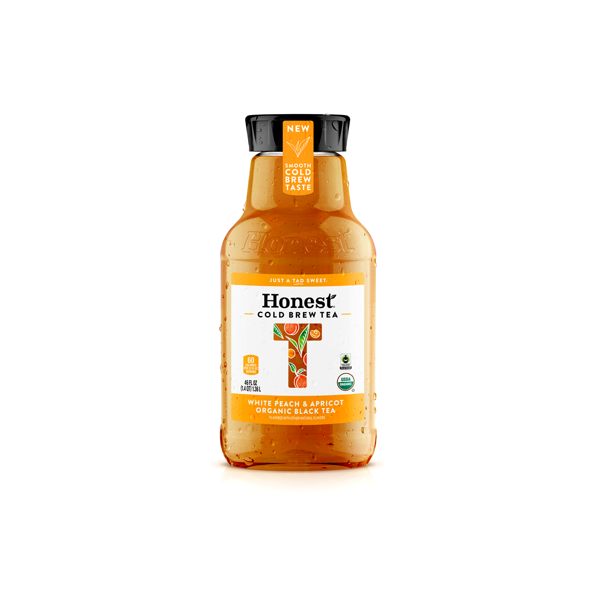 slide 1 of 1, Honest Tea White Peach & Apricot Black Tea, 46 oz