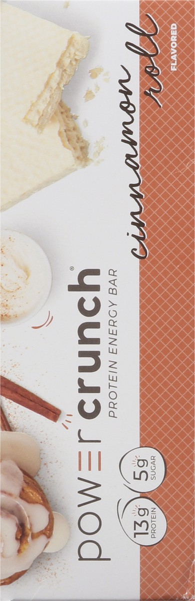 slide 9 of 13, Power Crunch Cinnamon Roll Flavored Protein Energy Bar 5 - 1.4 oz each, 5 ct