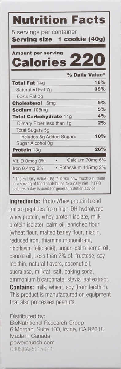 slide 3 of 13, Power Crunch Cinnamon Roll Flavored Protein Energy Bar 5 - 1.4 oz each, 5 ct