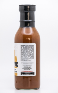 slide 6 of 7, Saddleback BBQ Michigan Mustard Sauce bottle, 12 oz