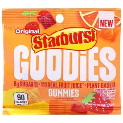 STARBURST GOODIES Original Plant-Based Fruit Gummy Candy, 1.8 Oz Bag