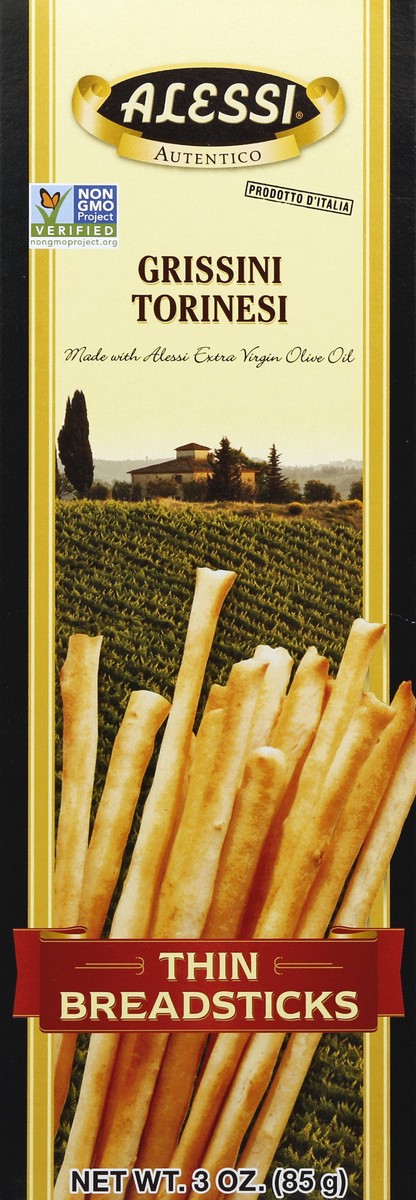 slide 2 of 5, Alessi Thin Breadsticks 3 oz, 3 oz