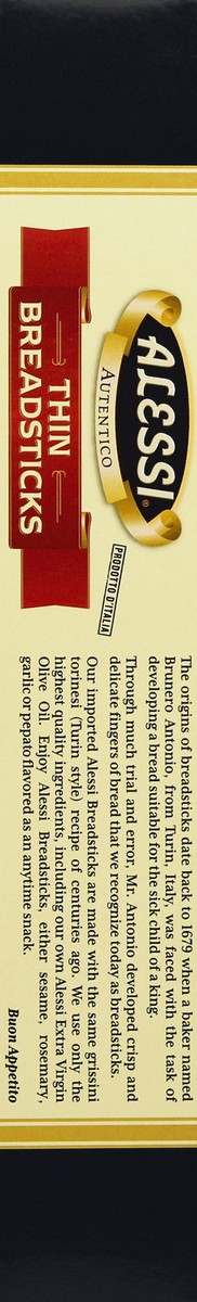 slide 5 of 5, Alessi Thin Breadsticks 3 oz, 3 oz