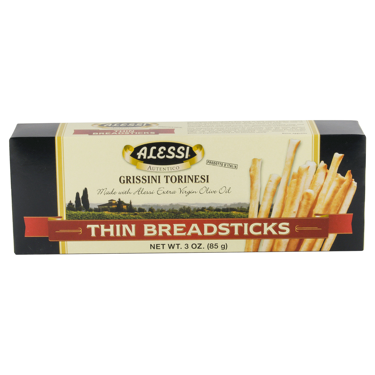 slide 1 of 4, Alessi Grissini Breadsticks, 3 oz