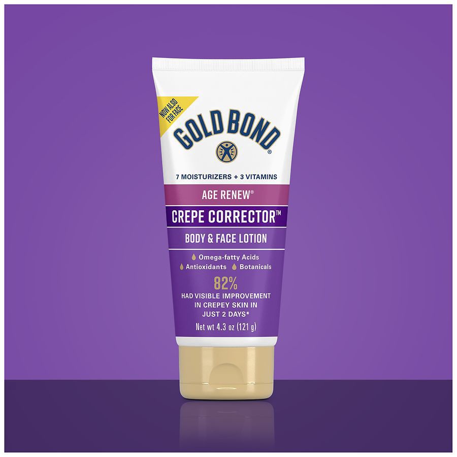 slide 3 of 5, Gold Bond Age Renew Duo Body & Face Lotion 2 - 4.3 oz Tubes, 2 ct