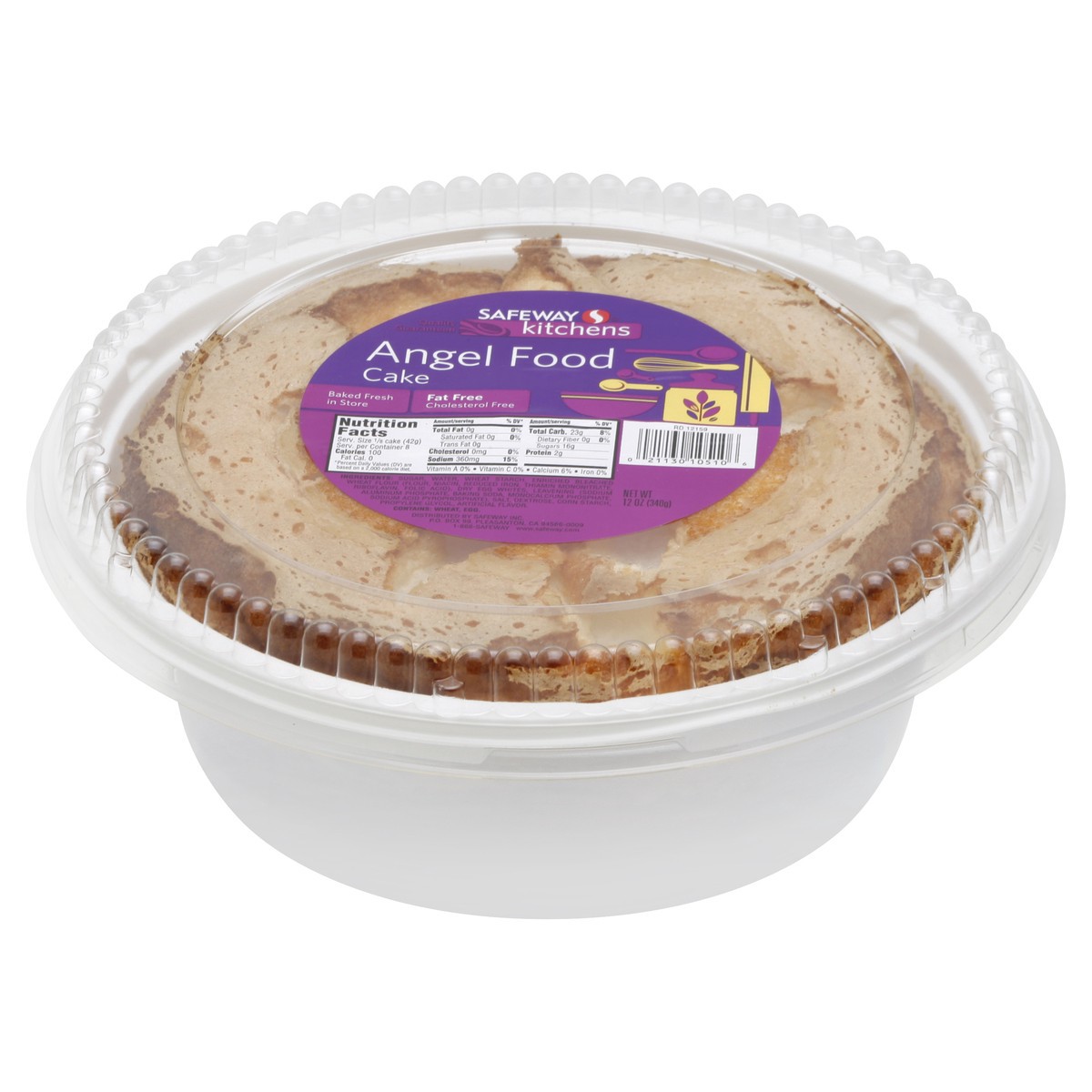 slide 4 of 4, Cake Angel Food, 1 ct