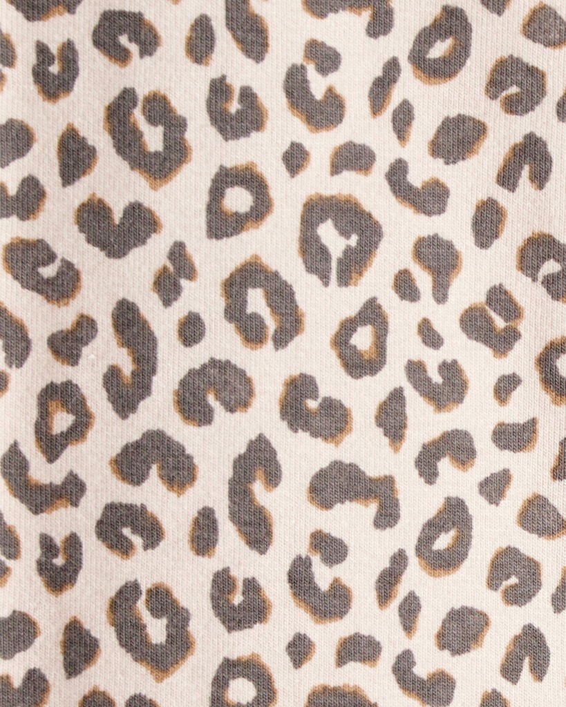 slide 3 of 3, Carter's Toddler Girl Cotton Leopard Stretch Leggings - Brown Brown 4T, 1 ct