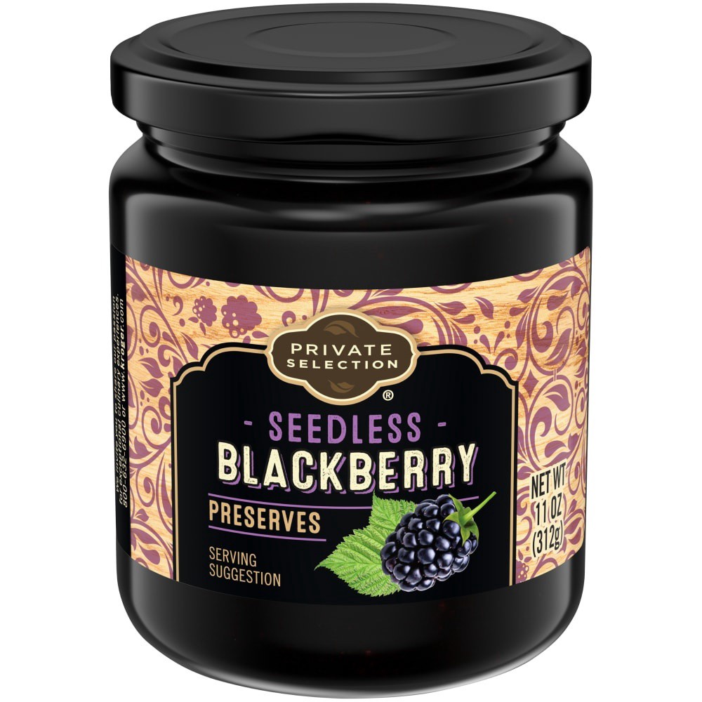 slide 2 of 3, Private Selection Seedless Blackberry Preserves, 11 oz