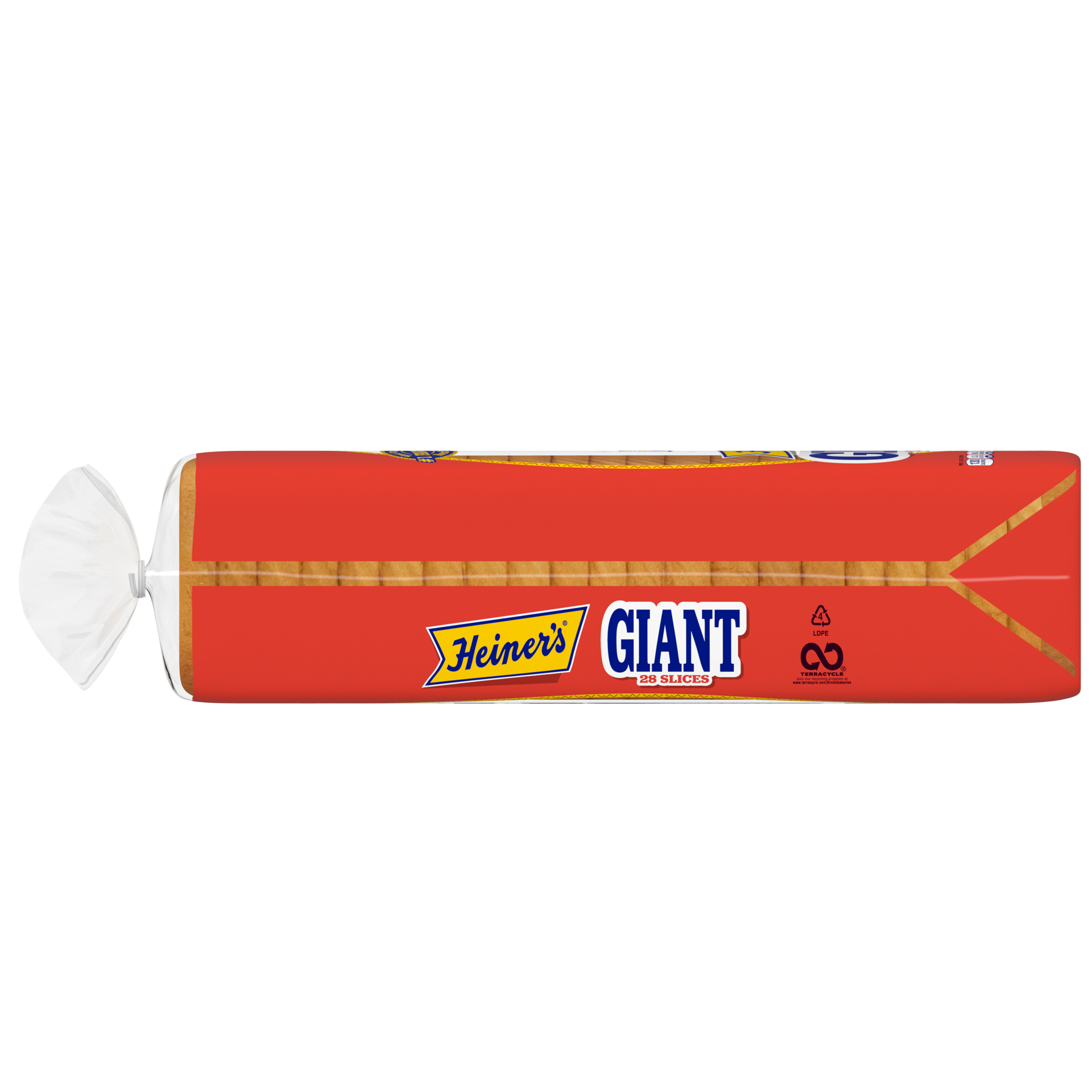 slide 3 of 5, Heiner's Giant Bread, 24 oz, White White Bread, Bag, 24 oz