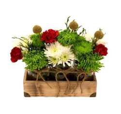 Christmas Triple Mason Jar Vase (Where Available)