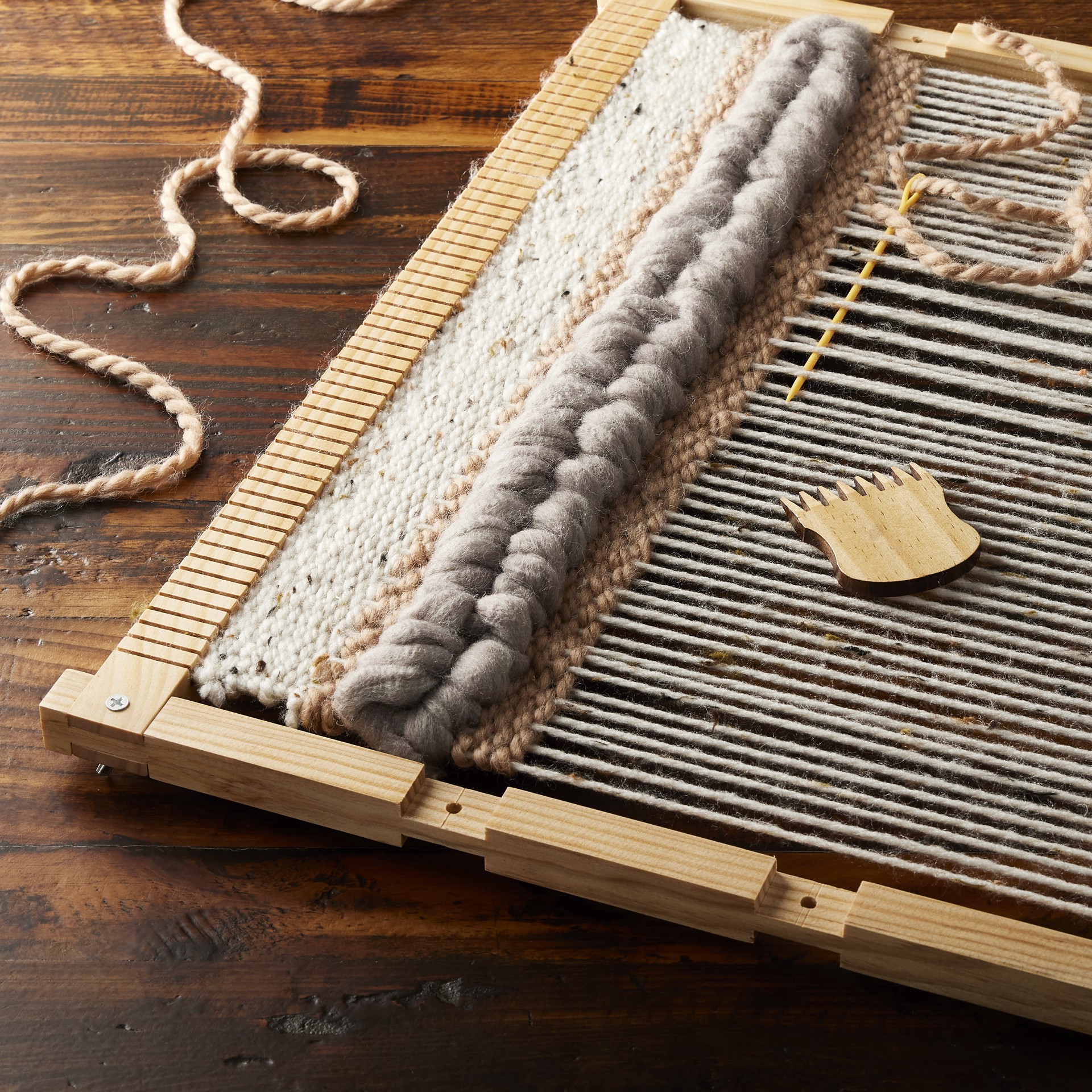 slide 3 of 3, Weaving Loom By Loops & Threads, 20 in