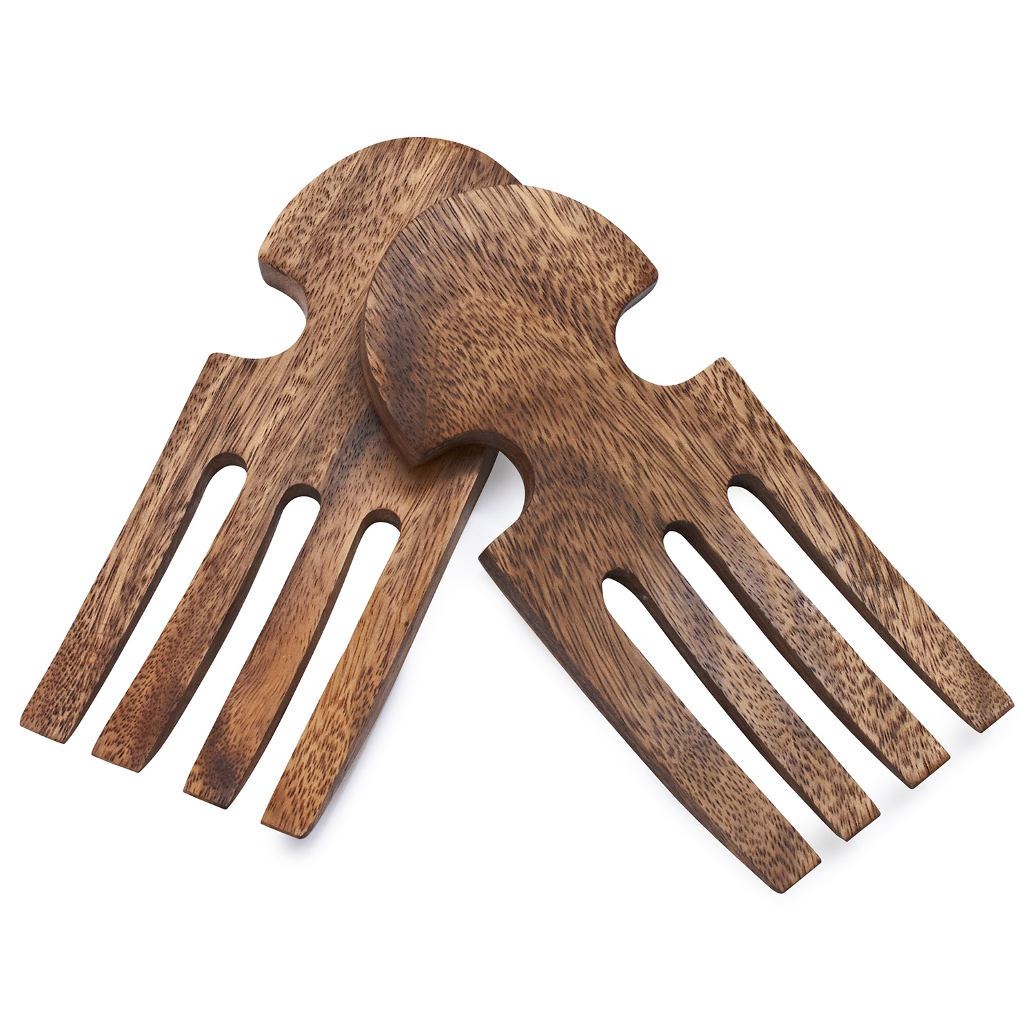 slide 1 of 1, Sur La Table Acacia Wood Salad Hands, 2 ct