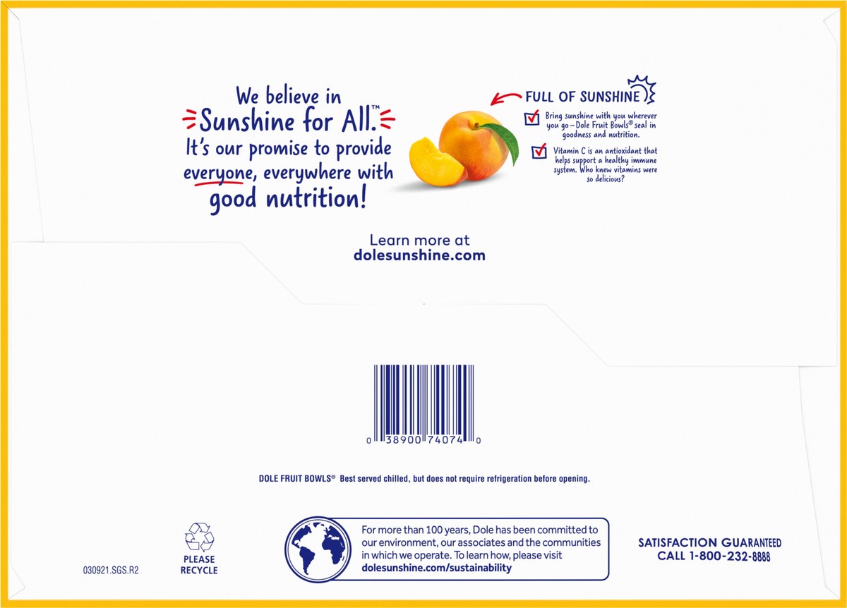 slide 9 of 9, Dole Diced Peaches In Box, 48 oz