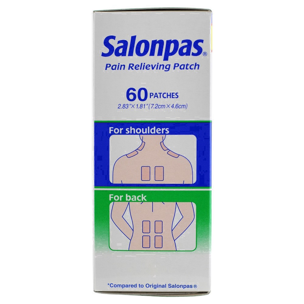 slide 38 of 85, Salonpas Pain Relieving Patch - 8 Hour Pain Relief - 60ct, 60 ct