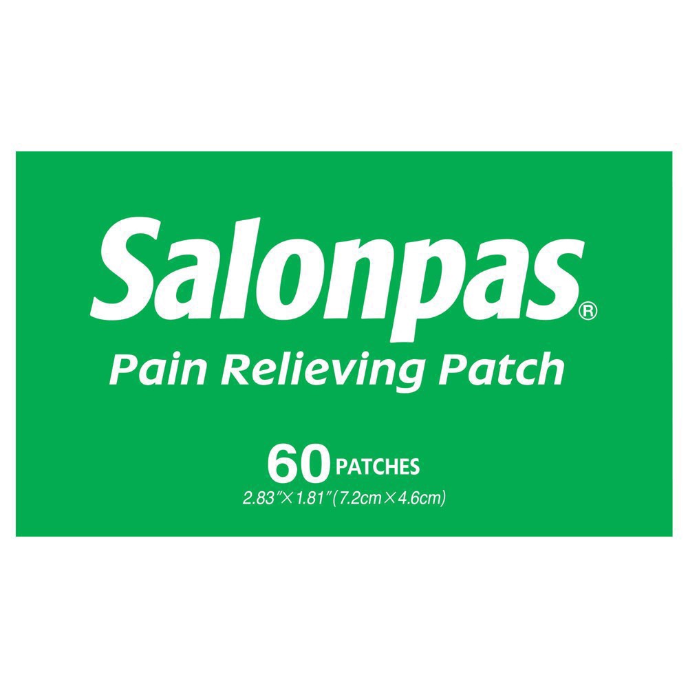slide 78 of 85, Salonpas 20% Larger Pain Relieving Patch - 60ct, 60 ct