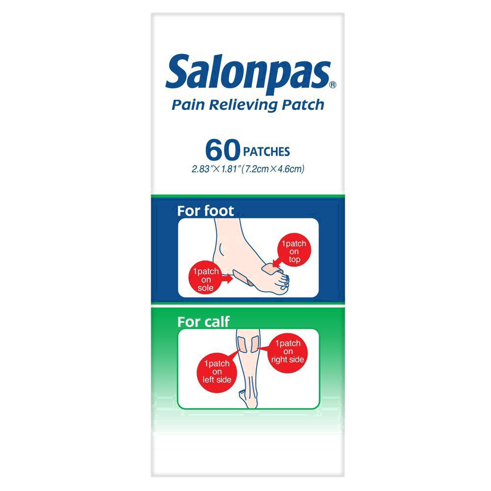 slide 49 of 85, Salonpas 20% Larger Pain Relieving Patch - 60ct, 60 ct
