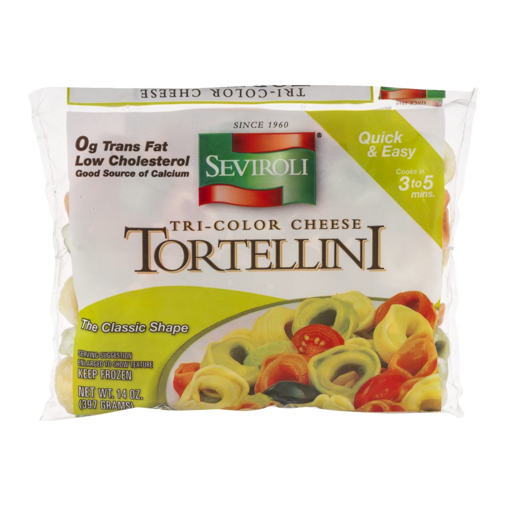 slide 1 of 1, Seviroli Tortellini Tri-Color with Cheese, 14 oz