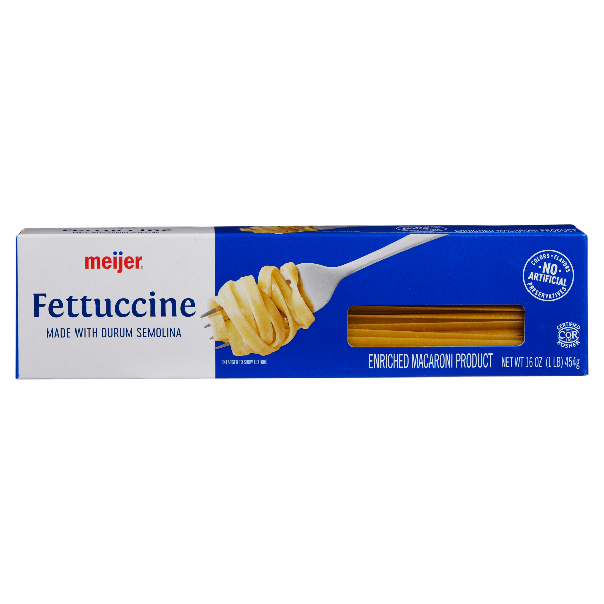 slide 1 of 3, Meijer Fettuccine Pasta, 16 oz