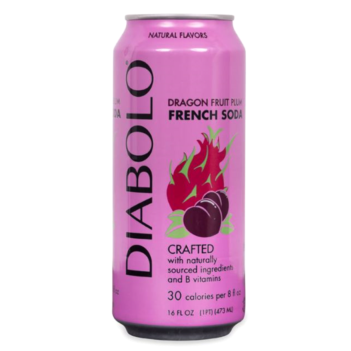 slide 1 of 1, DIABOLO Dragon Fruit Plum French Soda, 16 oz