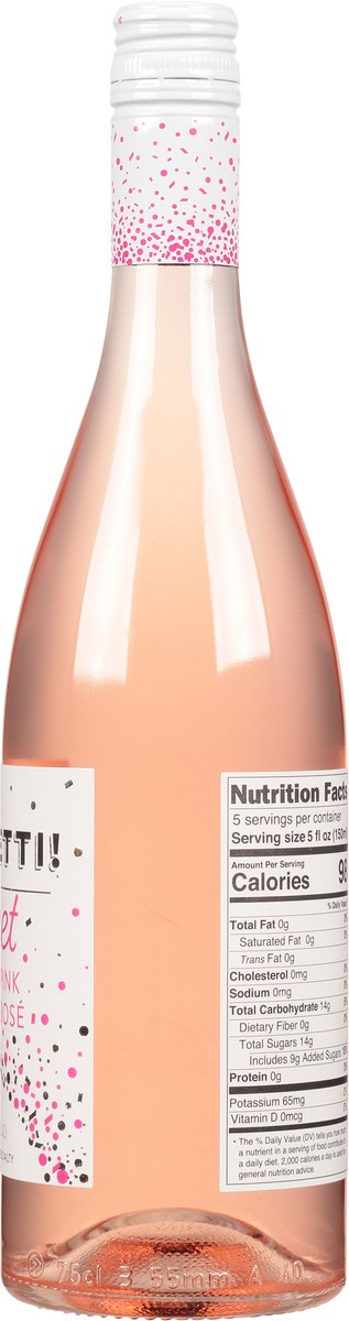 slide 6 of 11, CONFETTI! Sweet Pink Rose, 750ml, 750 ml