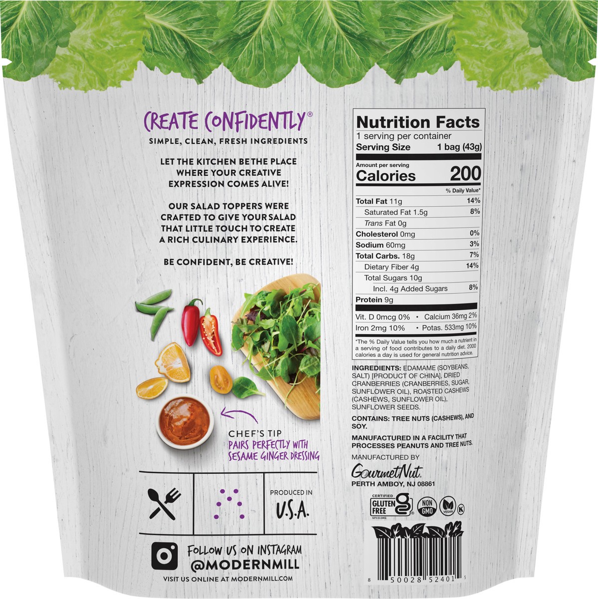 slide 6 of 8, Modern Mill 8ct, 1.5oz Packs Protein, 8 ct; 1 oz