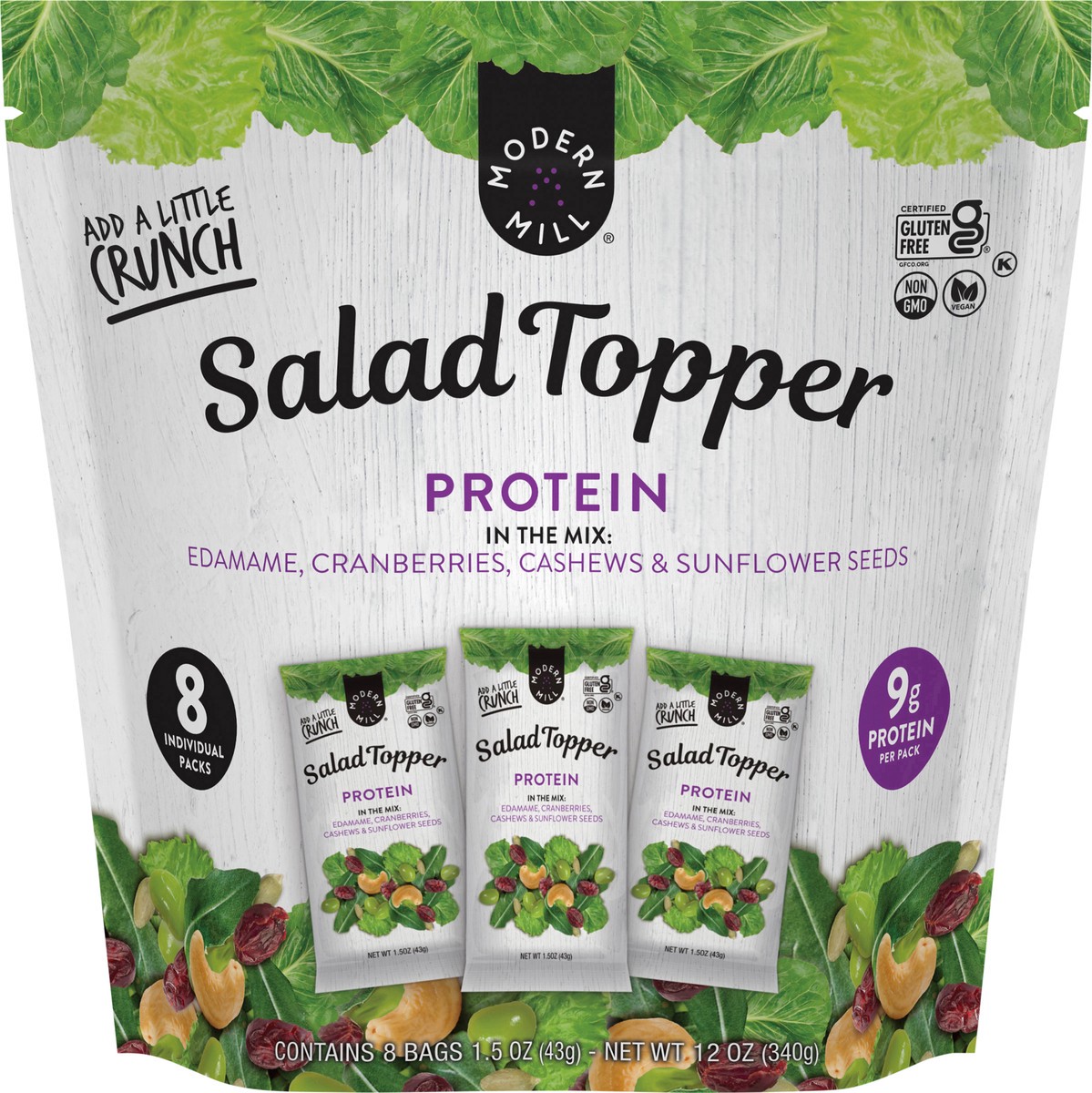 slide 2 of 8, Modern Mill 8ct, 1.5oz Packs Protein, 8 ct; 1 oz