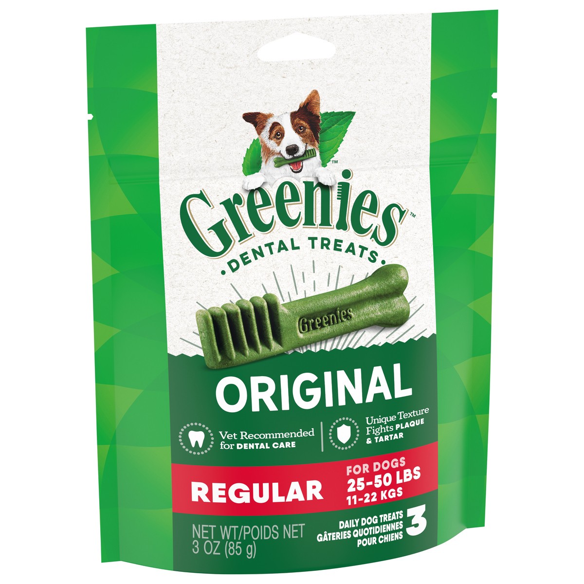 slide 3 of 9, Greenies Regular Original Dental Treats 3 ea, 3 ct