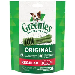Greenies Regular Original Dental Treats 3 ea