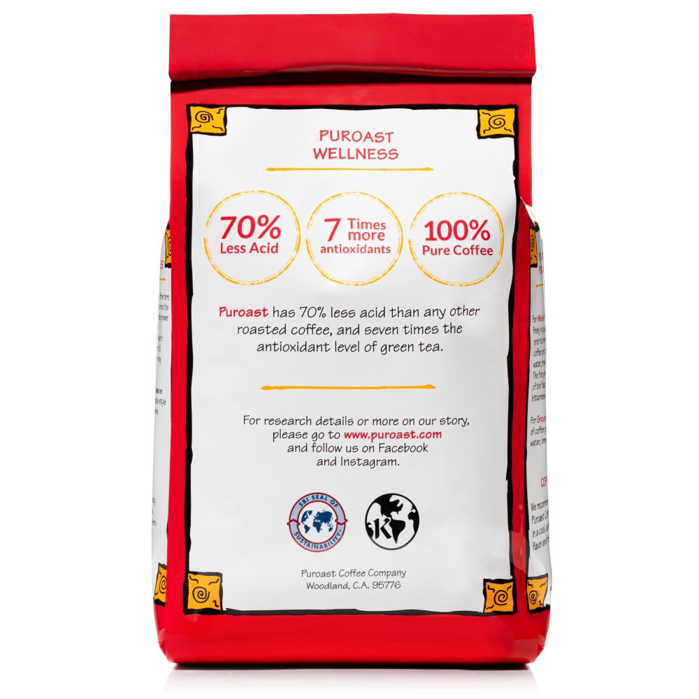 slide 2 of 3, Puroast Coffee Low Acid High Antioxidant House Blend Ground Coffee- 20 oz, 20 oz