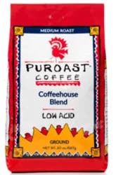 Puroast Coffee Low Acid High Antioxidant House Blend Ground Coffee- 20 oz