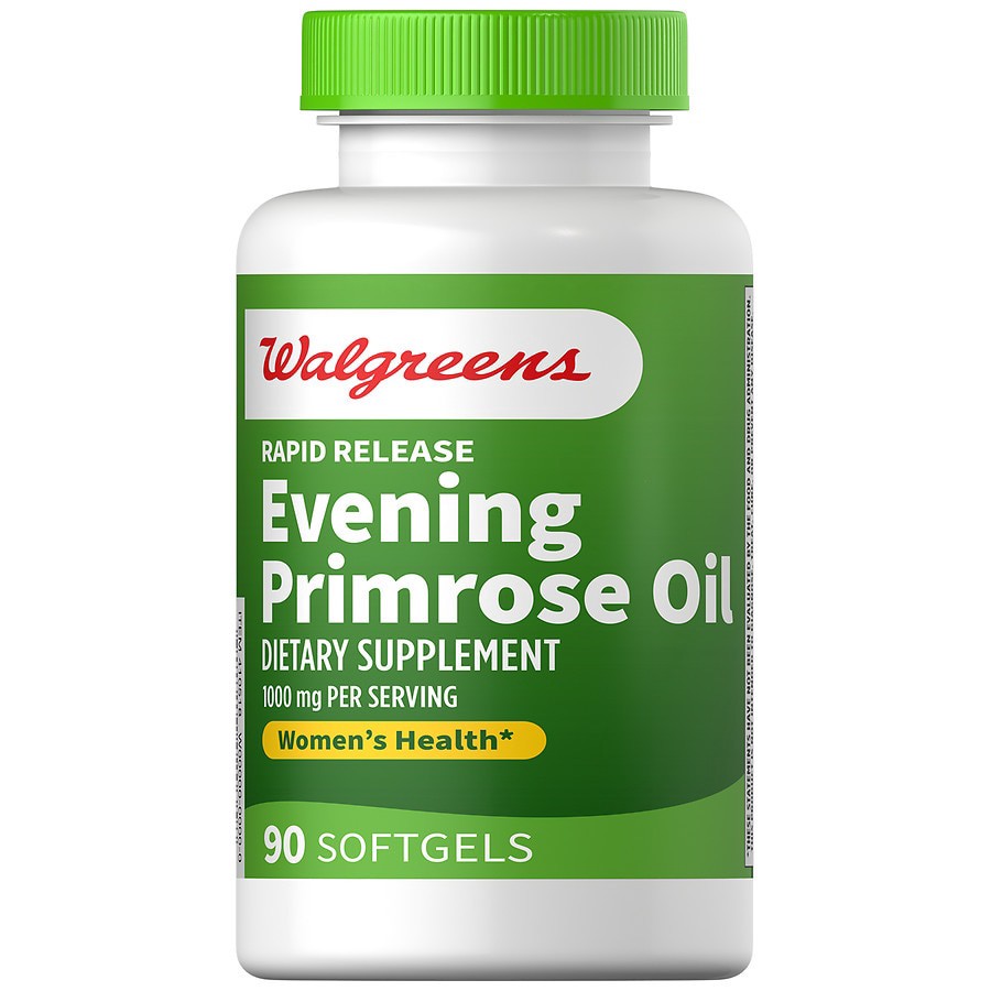 slide 1 of 1, Walgreens Evening Primrose 1000 mg, 90 ct