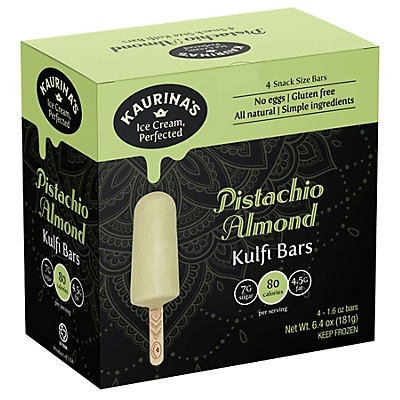 slide 1 of 1, Kaurina's Pistachio Almond, 4 ct