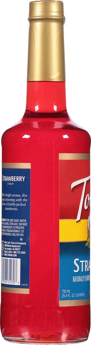 slide 4 of 14, Torani Strawberry Coffee Syrup - 25.4 fl oz, 25.4 fl oz