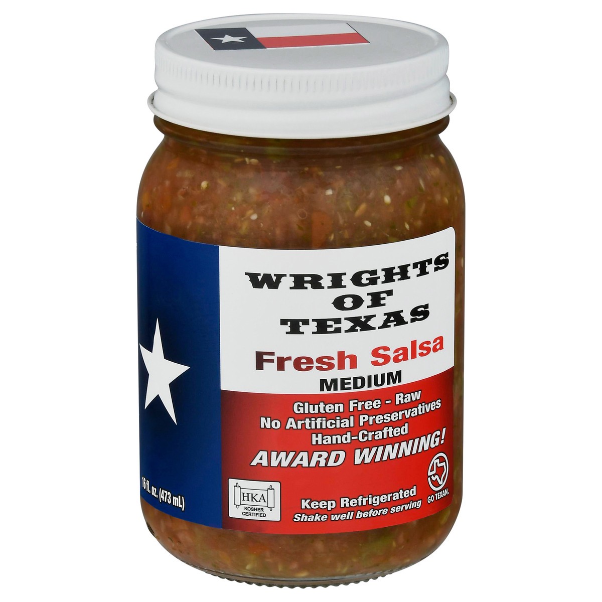 slide 13 of 14, Wrights of Texas Medium Fresh Salsa 16 fl oz, 16 fl oz