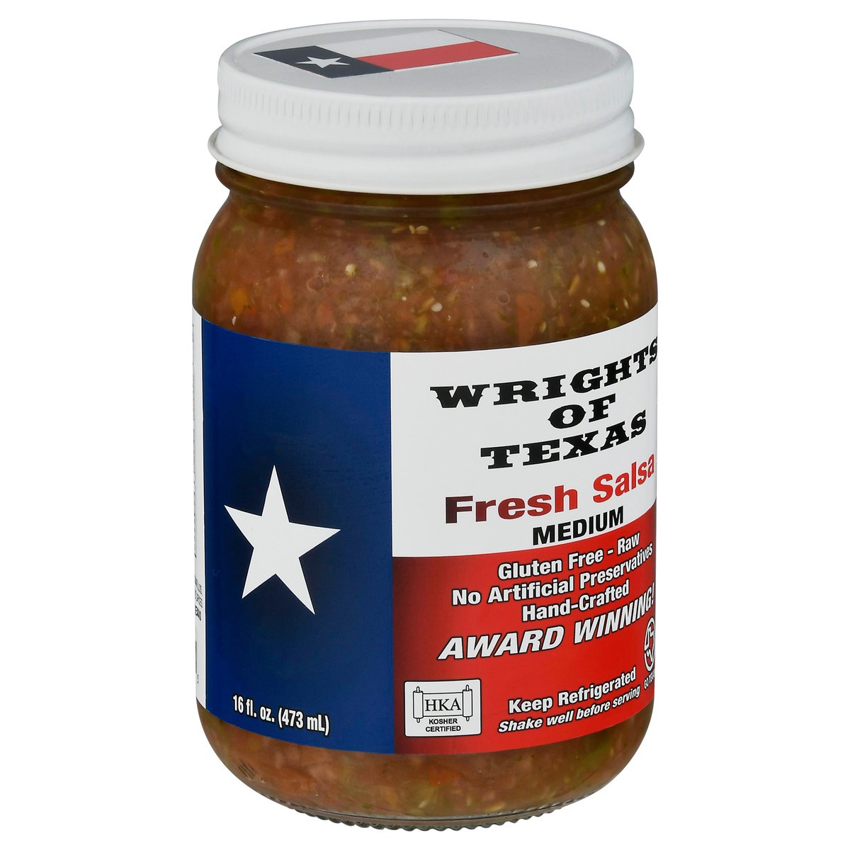 slide 14 of 14, Wrights of Texas Medium Fresh Salsa 16 fl oz, 16 fl oz