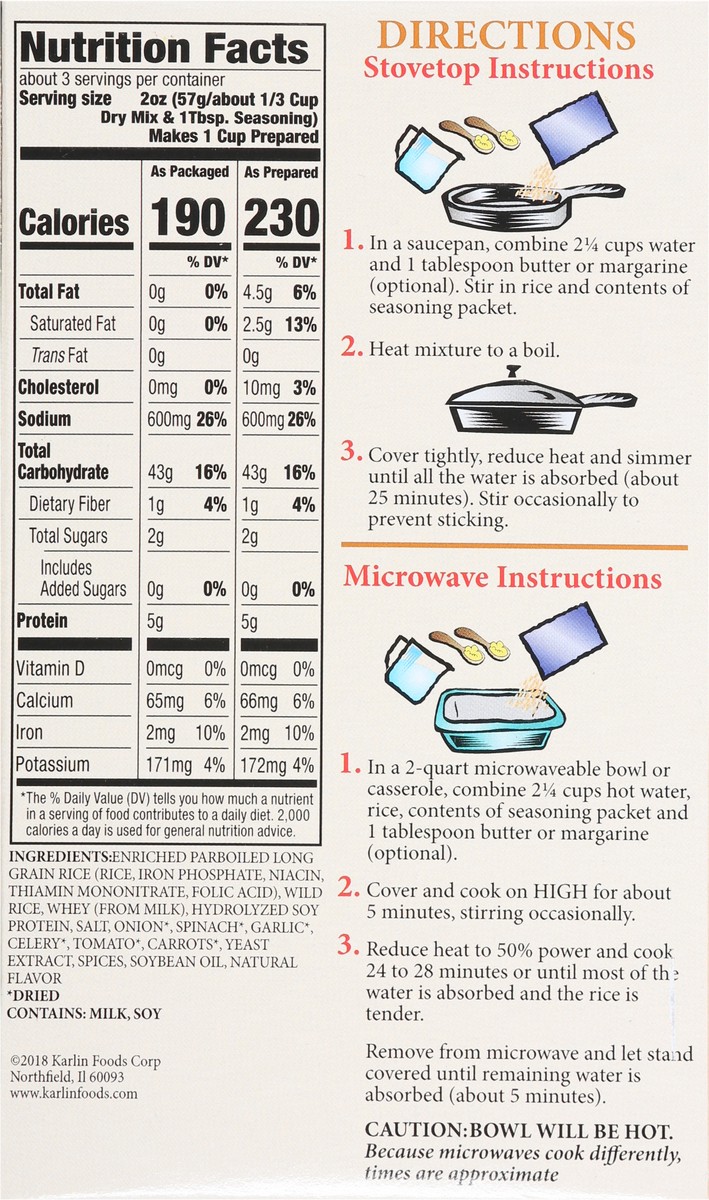 slide 7 of 14, Chef Karlin Long Grain & Wild Rice Rice Mix 6 oz, 6 oz