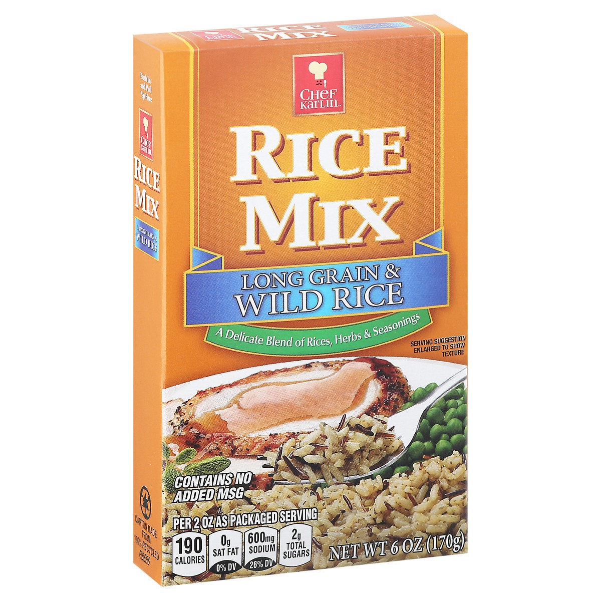 slide 6 of 14, Chef Karlin Long Grain & Wild Rice Rice Mix 6 oz, 6 oz