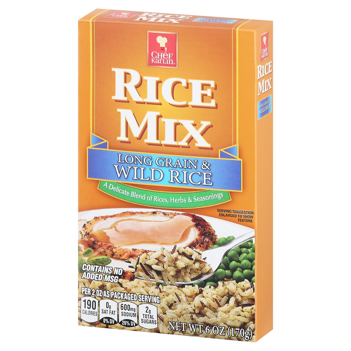 slide 10 of 14, Chef Karlin Long Grain & Wild Rice Rice Mix 6 oz, 6 oz