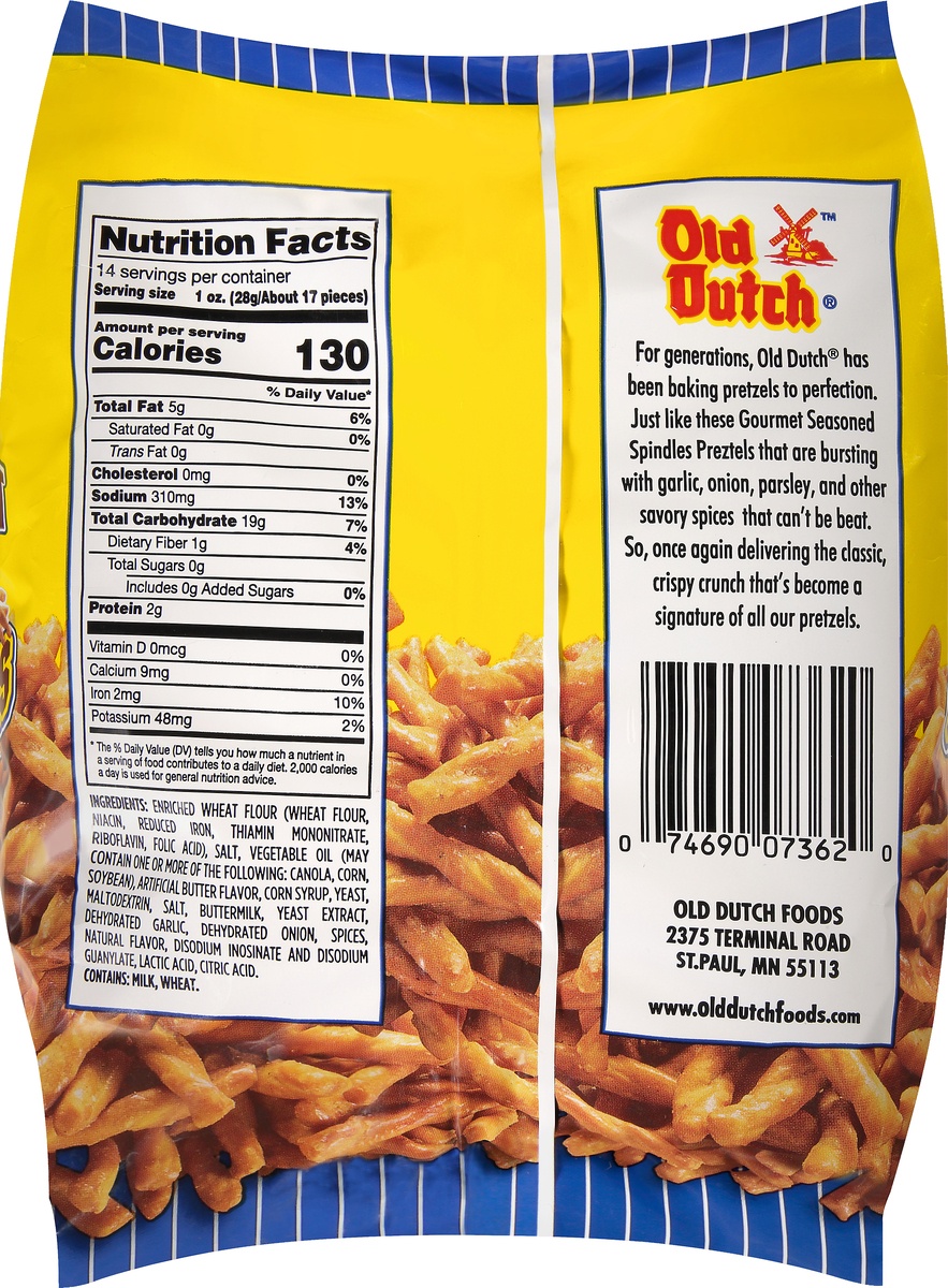 Old Dutch Seasoned Spindles Pretzels 14 oz Shipt