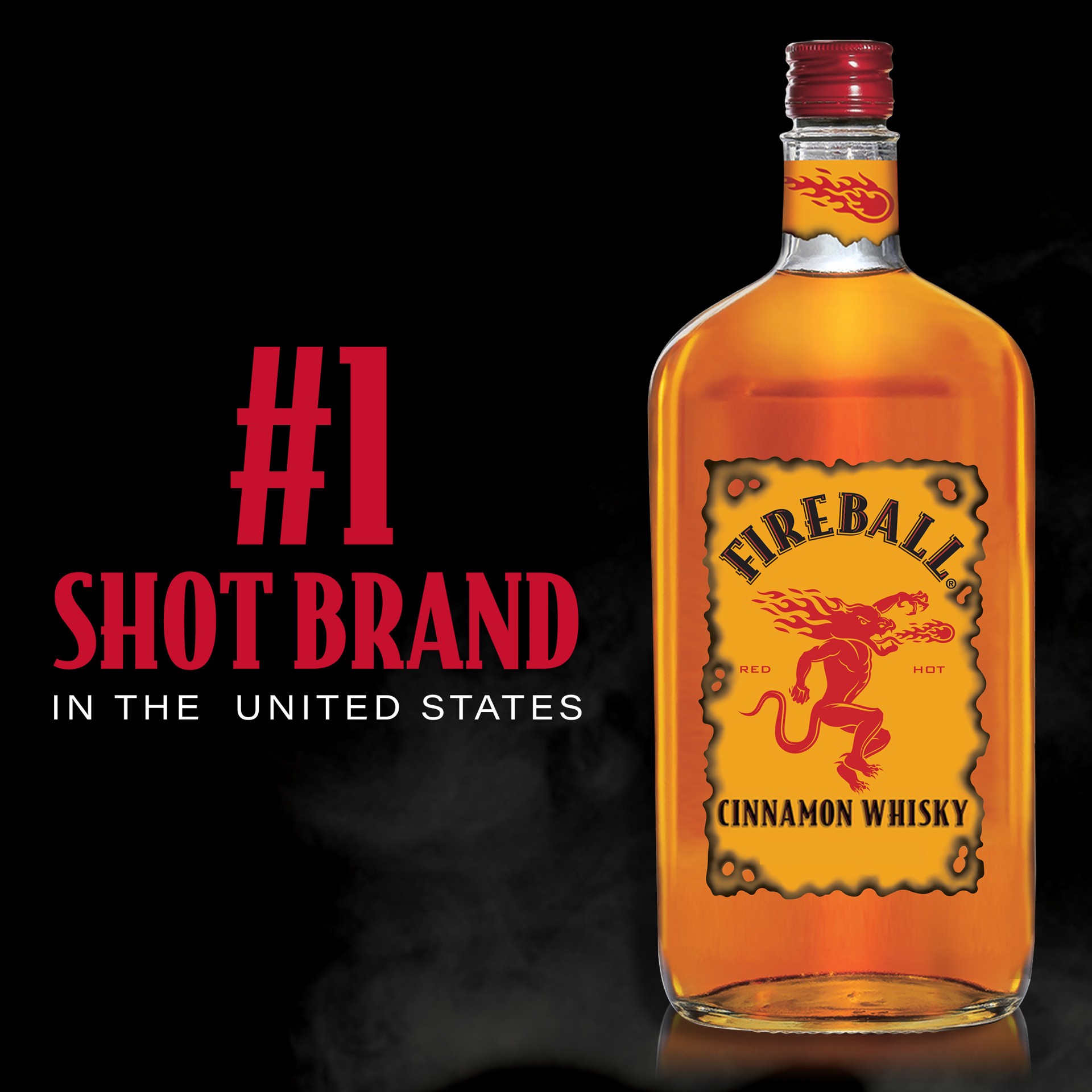 slide 4 of 5, Fireball Cinnamon Whiskey, 1L Plastic Bottle, 66 Proof, 1 liter