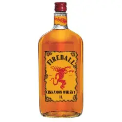 Fireball Cinnamon Whiskey, 1L Plastic Bottle, 66 Proof