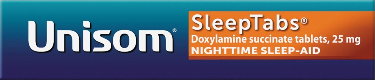 slide 6 of 11, Unisom SleepTabs Tablets (16 Ct), Sleep-Aid, Doxylamine succinate, 16 ct